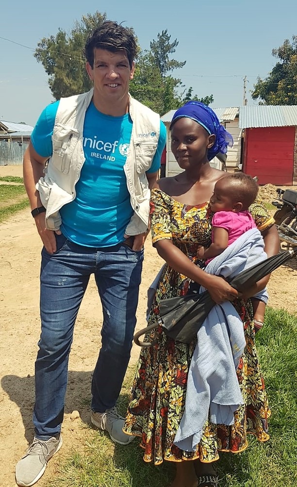 UNICEF Ambassador Donncha O'Callaghan visits the DRC