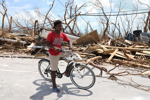 Hurricane-hit Marsh Harbour, in Abaco Island.