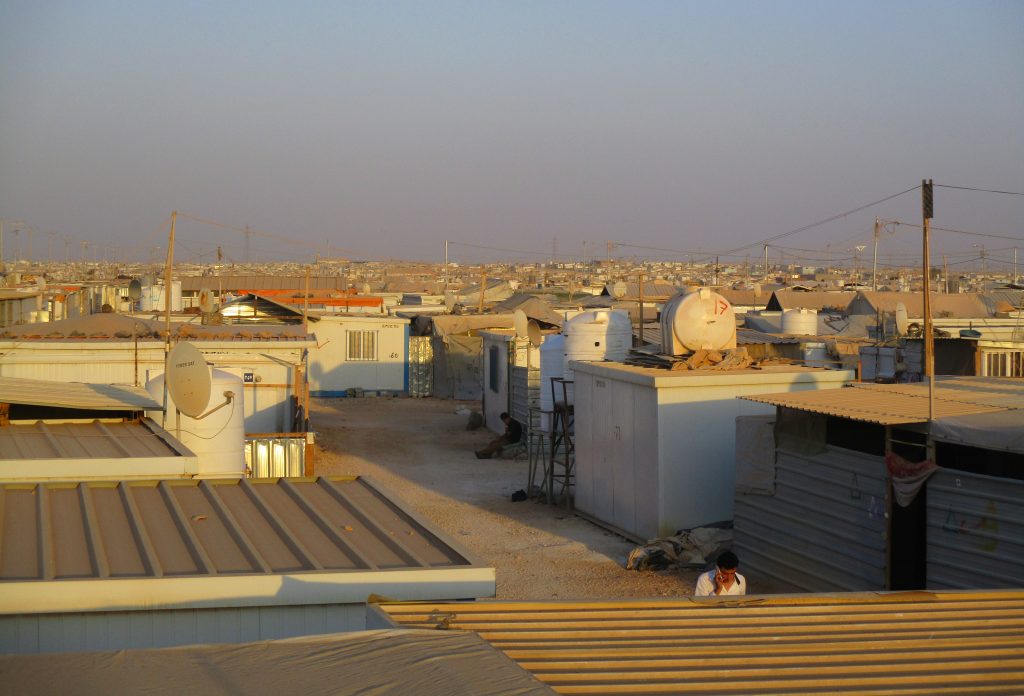 a Zaatari camp refugee