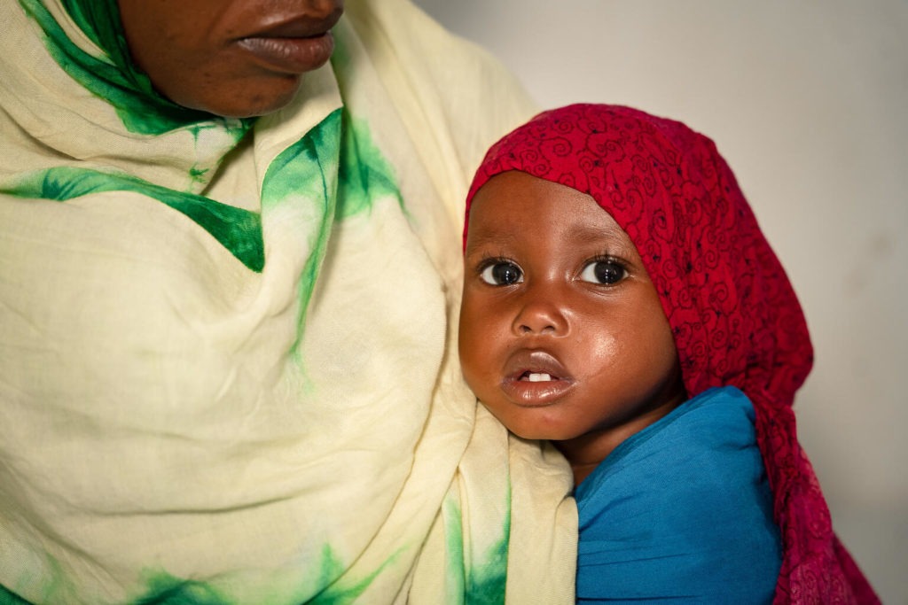 baby stares at camera