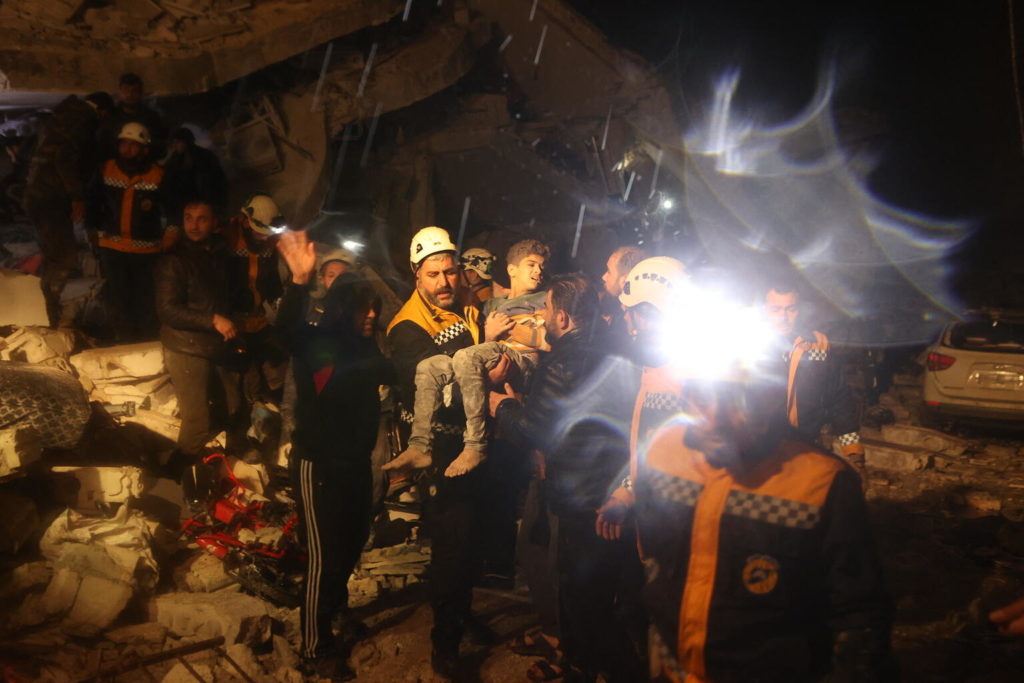 boy pulled from rubble 