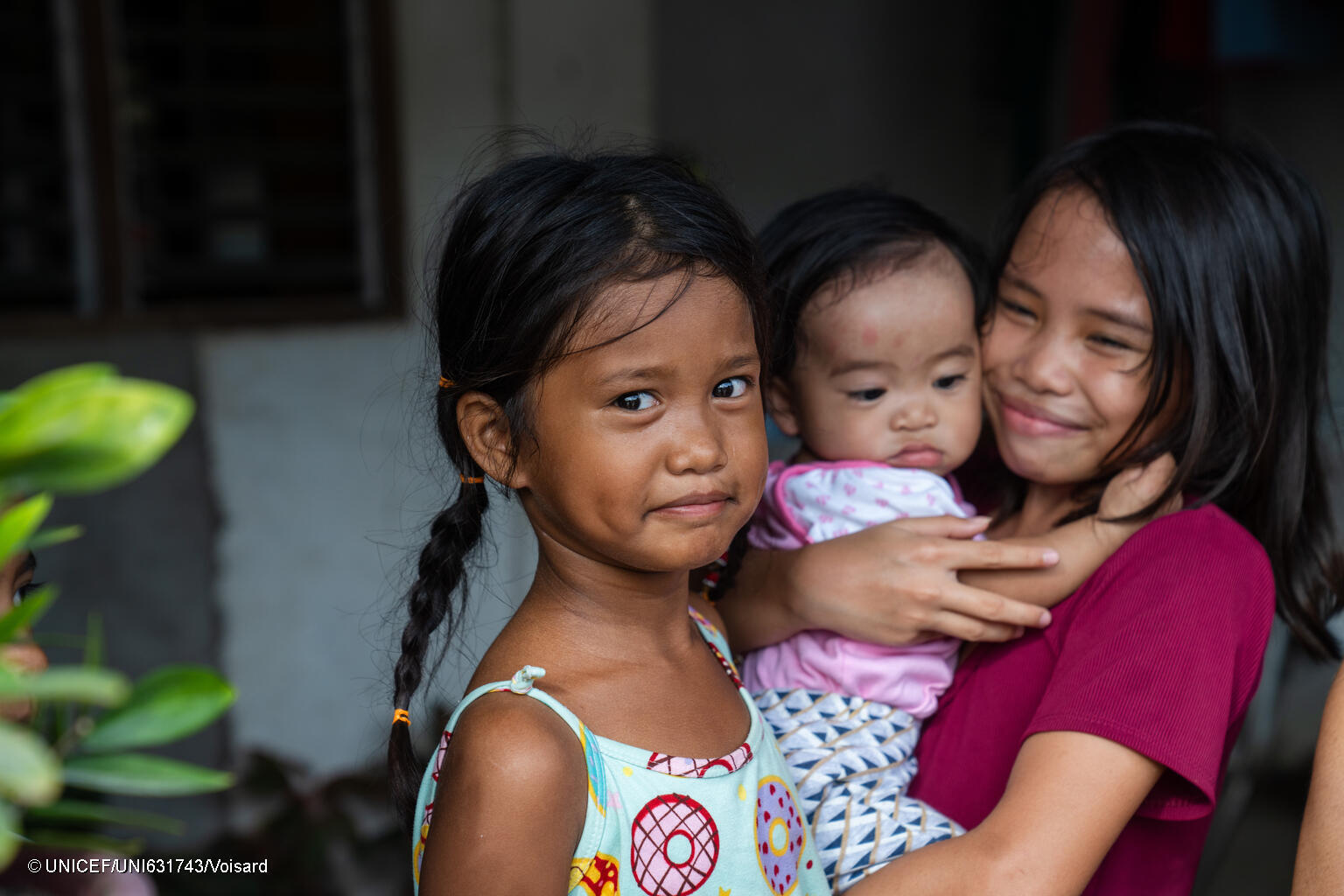children smiling at camera