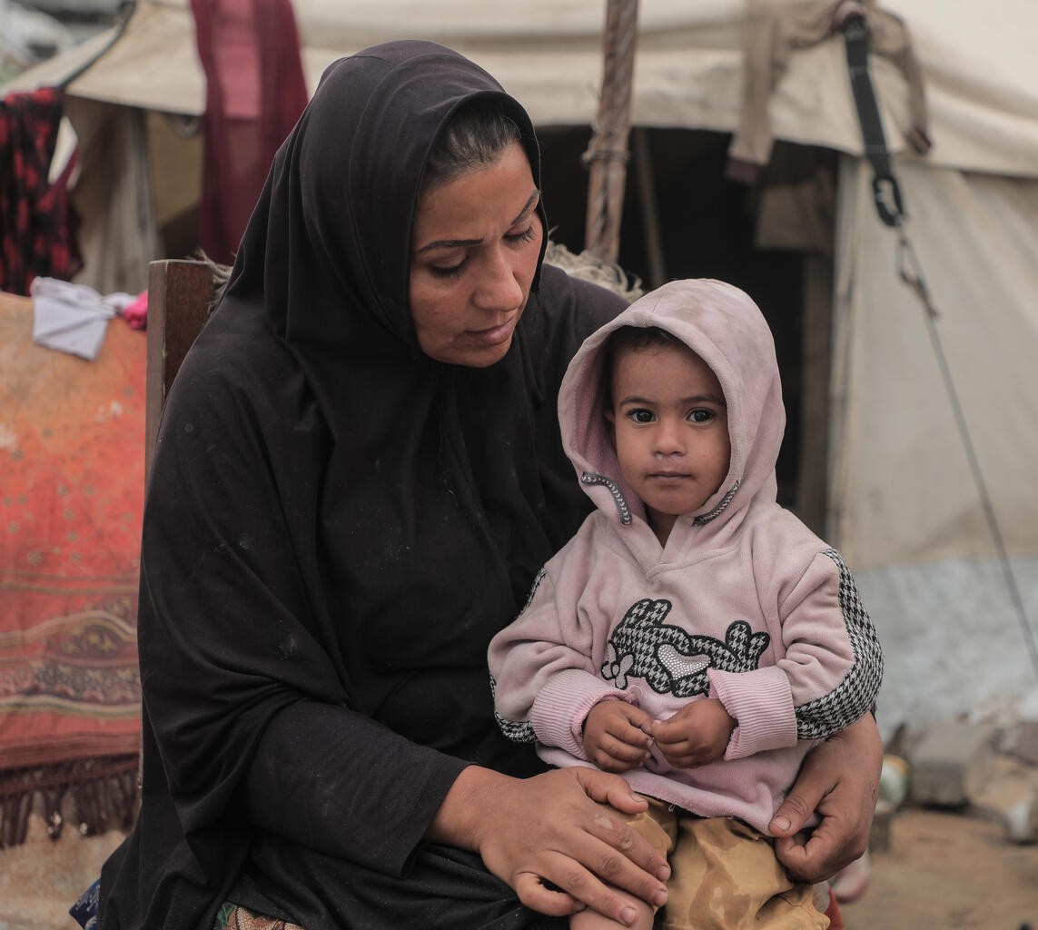 A struggling family in Gaza.
