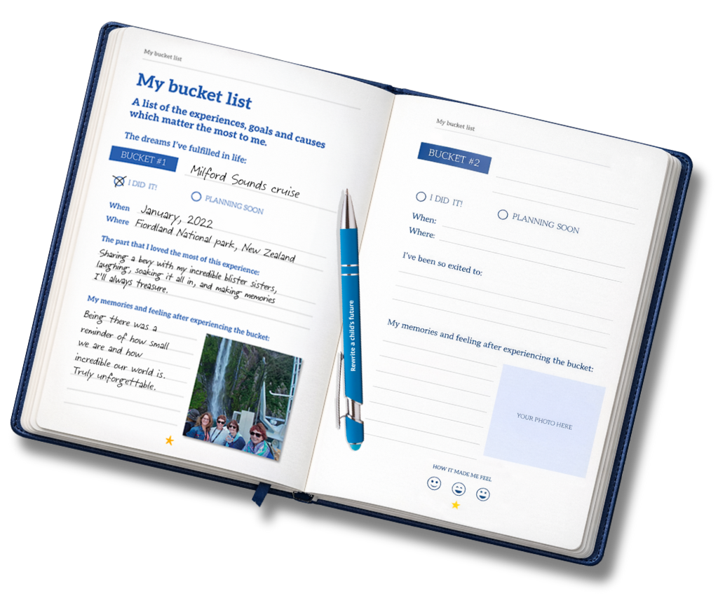 Bucketful of Dreams journal