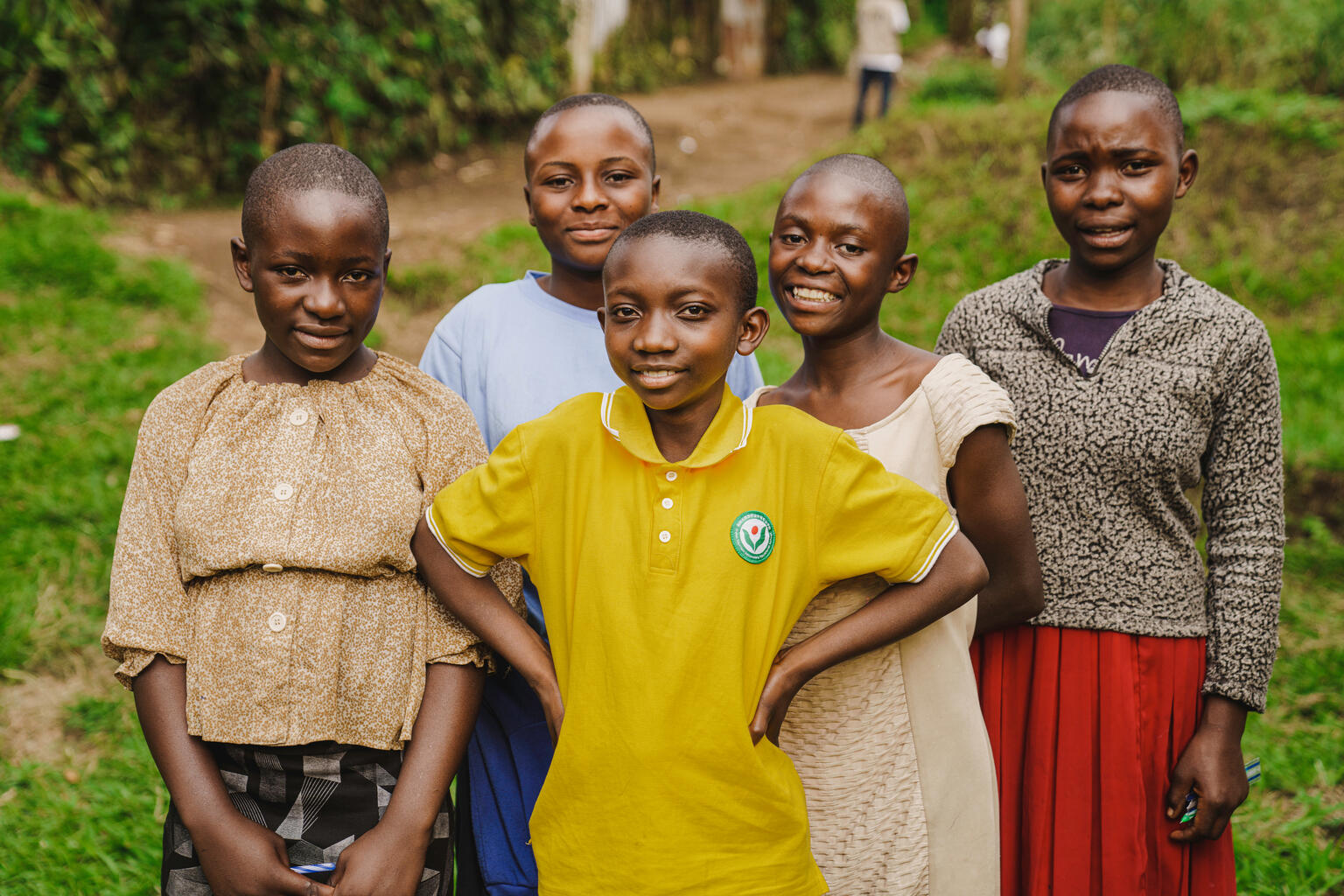 group of girls standing together