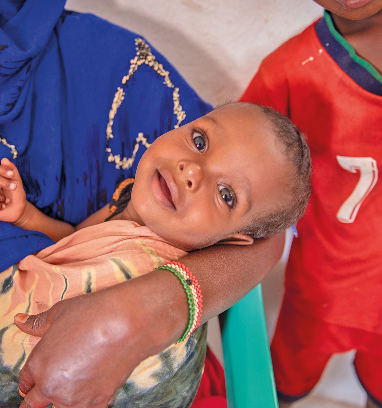 A baby helped through the impact of UNICEF supporters like you.